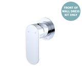 Fienza Empire Slim Wall Mixer Round Plate Dress Kit - Chrome Lf