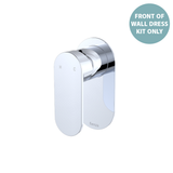 Fienza Empire Slim Wall Mixer Oval Plate Dress Kit - Chrome Lf
