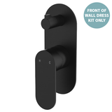 Fienza Empire Slim Wall Diverter Mixer Lg Oval Plate Vertical Dress Kit - Matte Black Lf