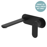 Fienza Empire Slim Basin/Bath Wall Mixer Set Oval Plate 200mm Dress Kit - Matte Black Lf