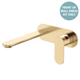 Fienza Empire Slim Basin/Bath Wall Mixer Set Oval Plate 200mm Dress Kit - Urban Brass Lf