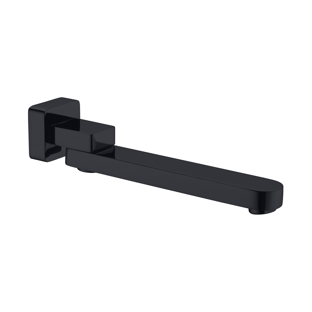Bianca Swivel Nero Bath Spout - Matte Black