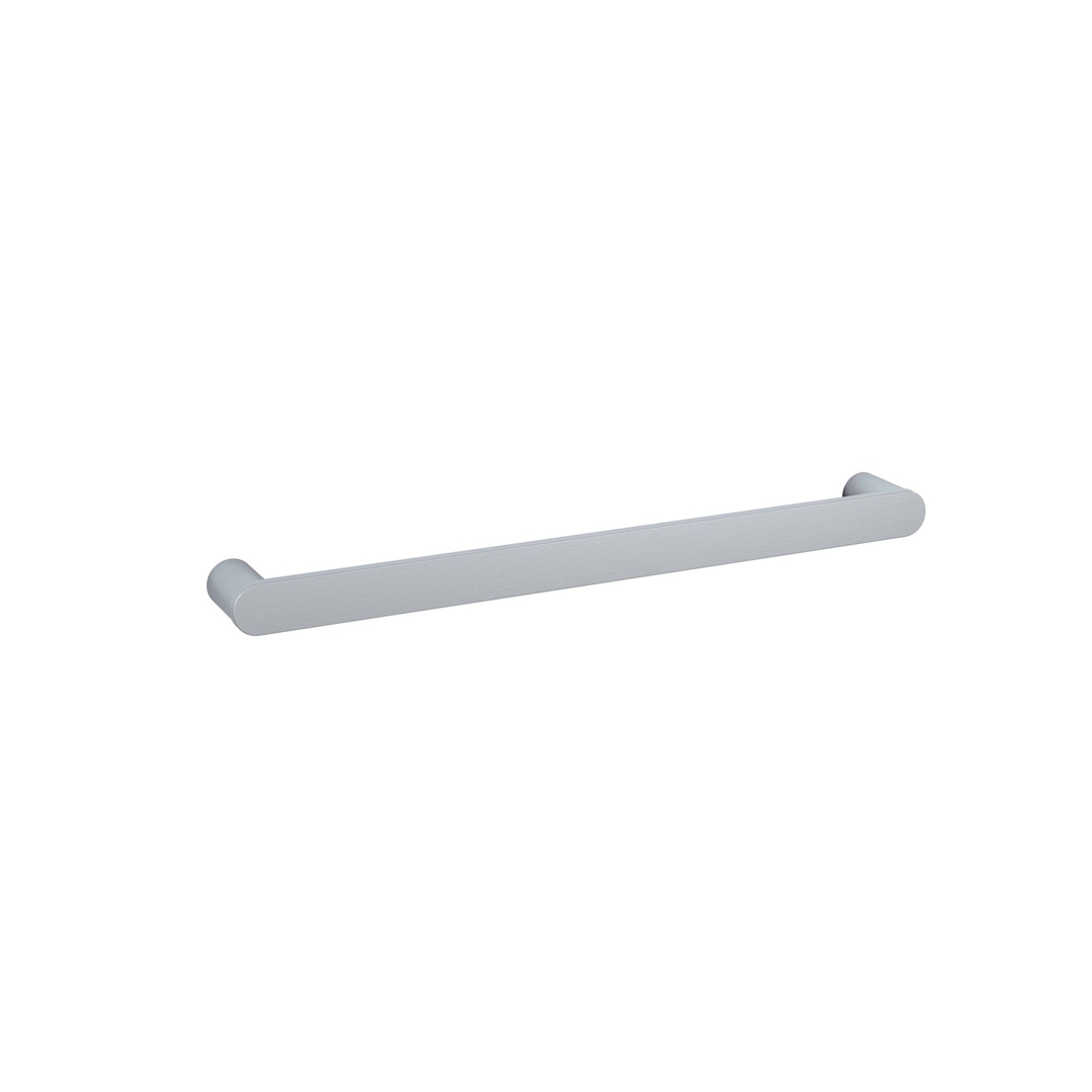 Thermorail Flat Pill Single Heated Rail 632X40X70mm 13 Watts - Brushed Stainless Steel