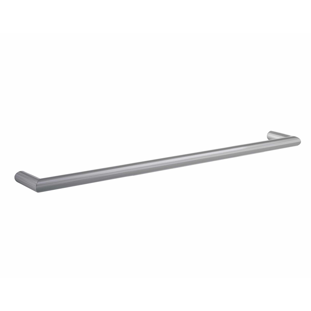 Thermorail Round Single Heated Rail 832X32X100mm 23 Watts - Brushed