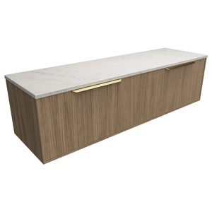 Elwood Vanity Double Wg Basins Silksurface Uc Top Wall Hung Fienza - 1500mm