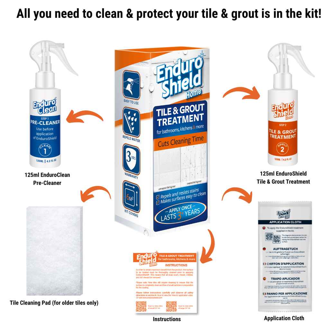 Enduroshield Tile & Grout Treatment 125 Ml Kit