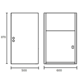 Everhard Project 45Ss 45Ltr S/Steel Trough & Metal Cabinet