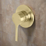 Vivid Slimline Oval Shower/Wall Phoenix Mixer - Brushed Gold