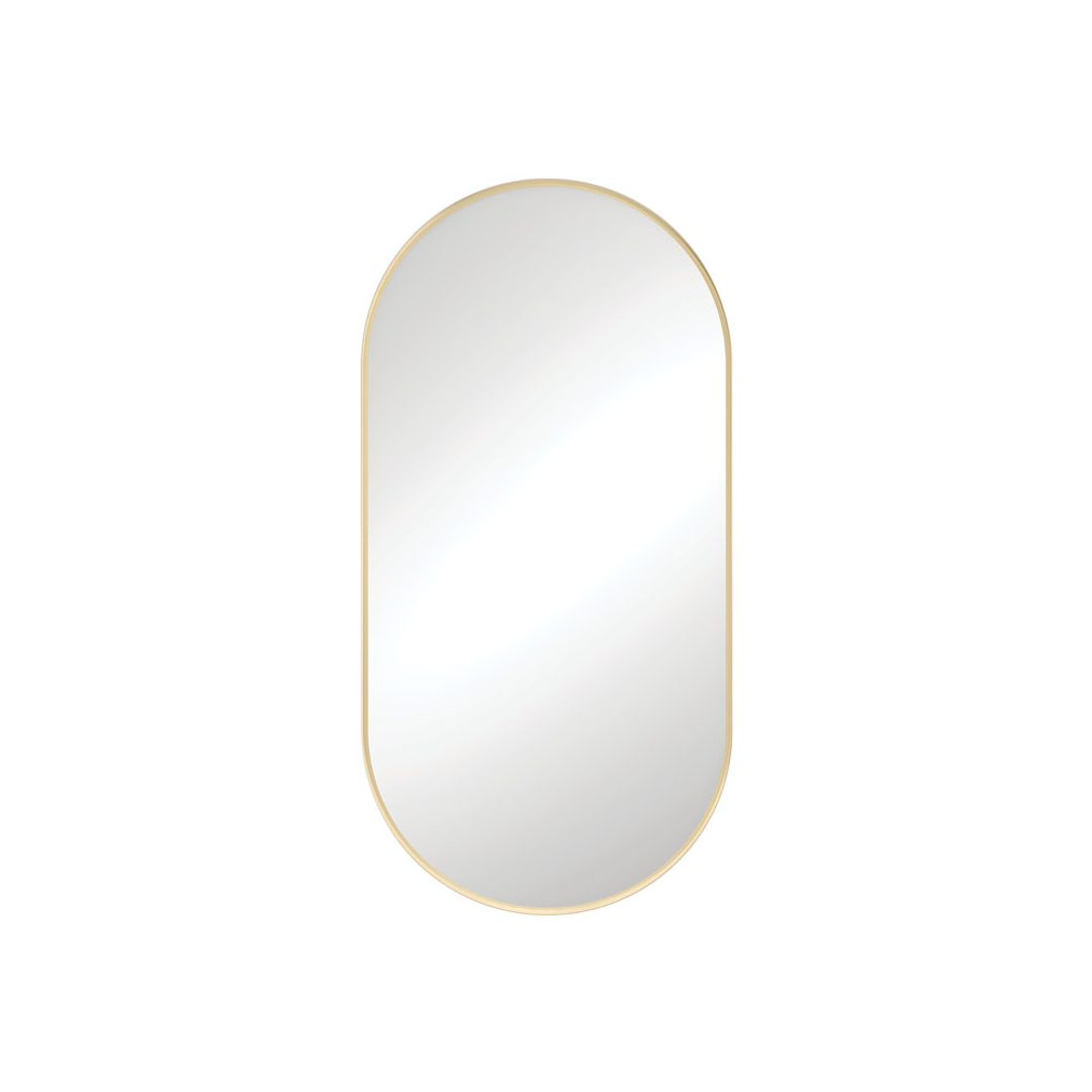 Fienza Empire Pill Shape Framed Mirror 450 X 900mm - Urban Brass