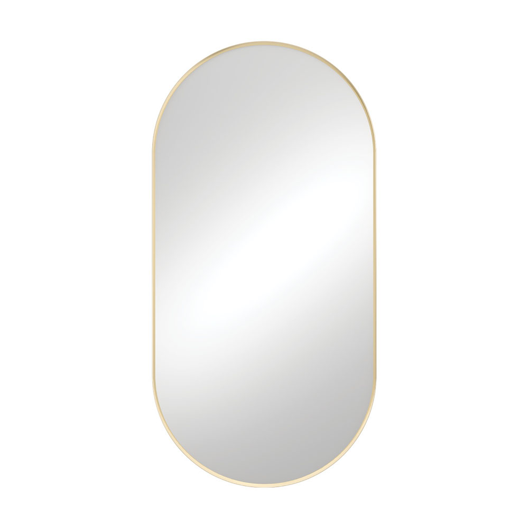 Fienza Empire Pill Shape Framed Mirror 600X1200mm - Urban Brass