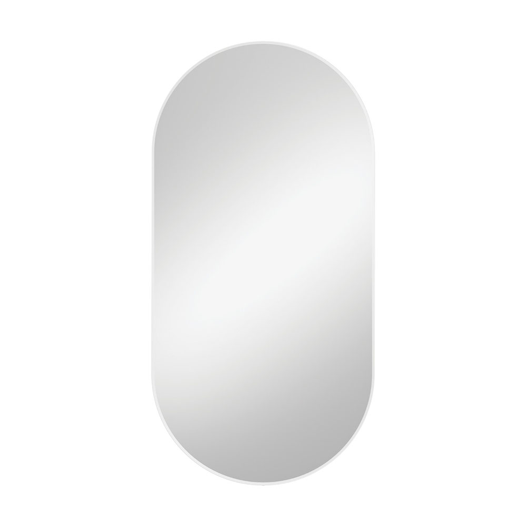 Fienza Empire Pill Shaped Framed Mirror 600X1200mm - Matte White
