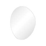 Pebble Framed Asymmetrical Mirror With Mounting Brackets 900X1200mm Matte White