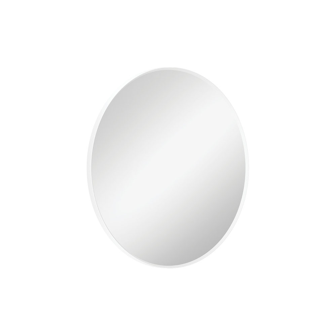 Fienza Reba Matte White Framed Mirror, 600mm