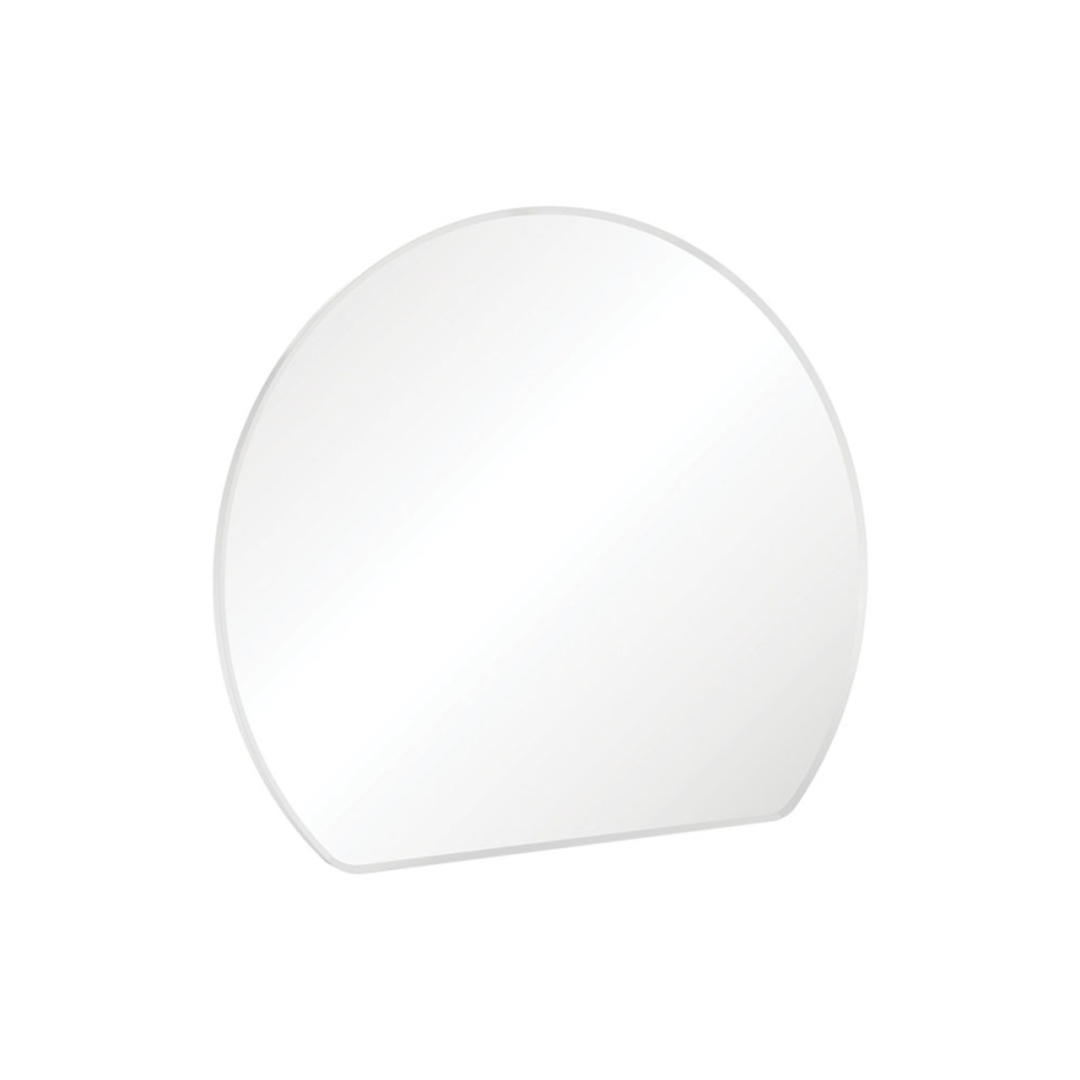 Fienza Sunrise Framed Round Mirror With Mounting Brackets 800X690Mm - Matte White