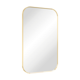 Fienza Tono Urban Brass Soft Square Framed Mirror 500 X 800Mm