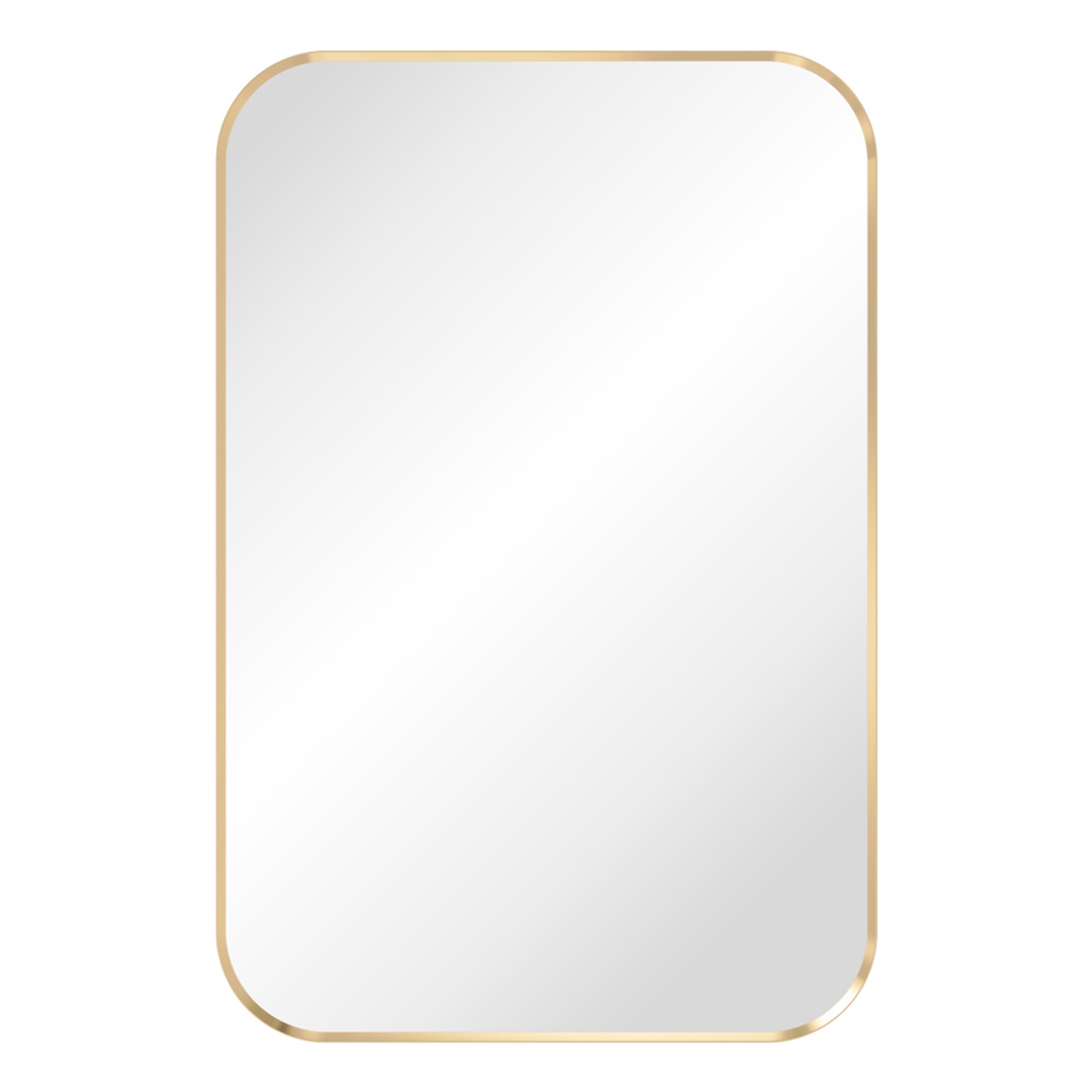 Fienza Tono Soft Square Framed Mirror 600X900Mm - Urban Brass