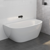 Fienza Keeto Back-To-Wall Acrylic Bath Gloss White - 1500mm