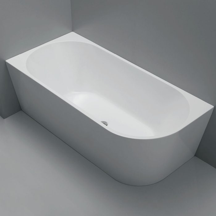 Fienza Isabella Acrylic 1700mm Corner Bath Right Hand