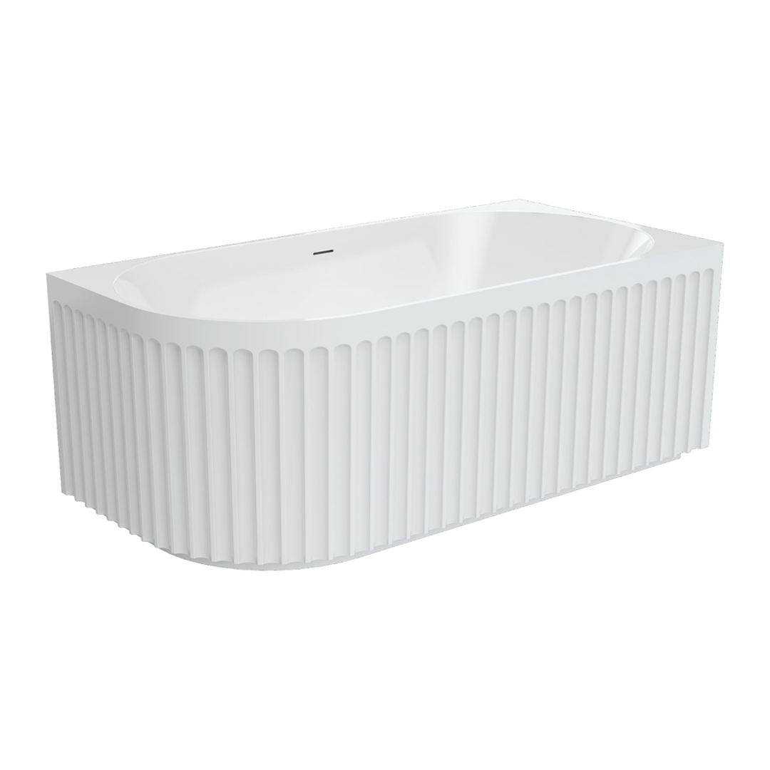 Eleanor 1500mm Corner Left Hand Fienza Bath Gloss White 1500X750X580mm Fr713-1500