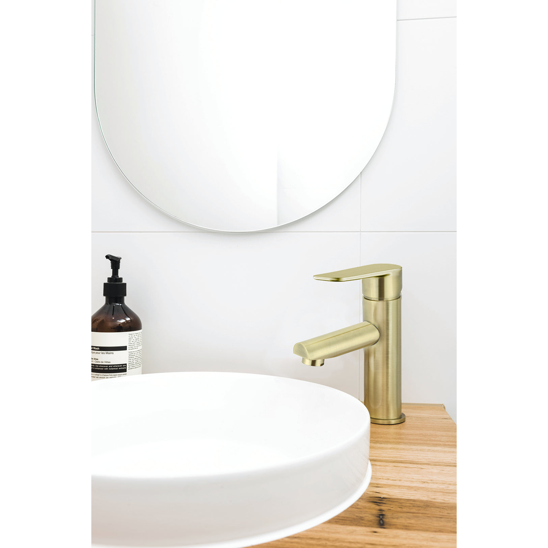 Meir Round Paddle Basin Mixer - Tiger Bronze