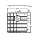 Hana 32L Fienza Sink Protector - PVD Carbon Metal