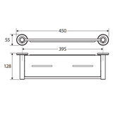 Kaya Shower Fienza Shelf - Urban Brass