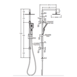 Tono Twin Fienza Shower Matte Black