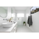 Meir Round Wall Shower Curved Arm 400Mm - Polished Chrome