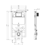 Nero R&T Wall Hung InWall Cistern II