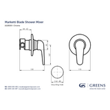 Marketti Blade Shower Mixer