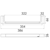 Phoenix Gloss Hand Towel Rail - Brushed Bronze