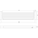 Phoenix Gloss Shower Shelf - Brushed Bronze