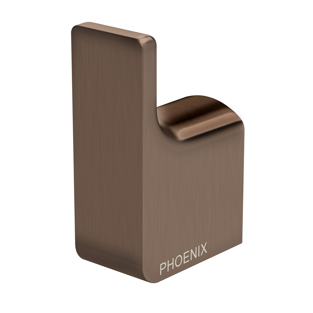 Phoenix Gloss Robe Hook - Brushed Bronze