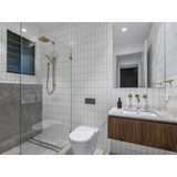 Meir Round Wall Shower Arm 400Mm - Tiger Bronze