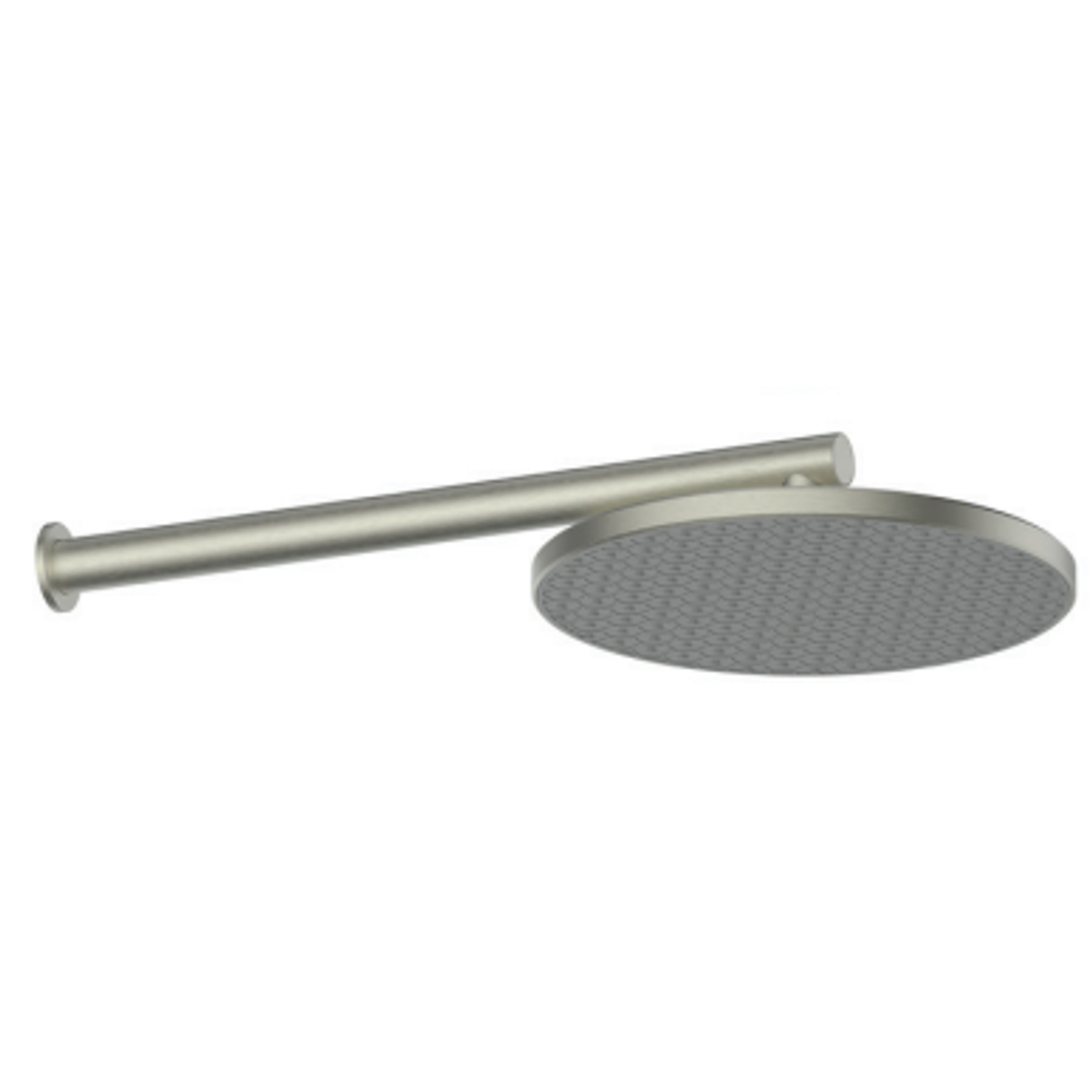 Greens Glide Rainboost Wall Shower - Brushed Nickel