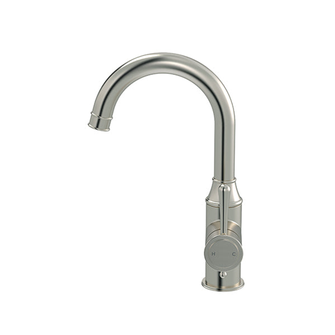 Meir Harrington Basin Mixer - Brushed Nickel