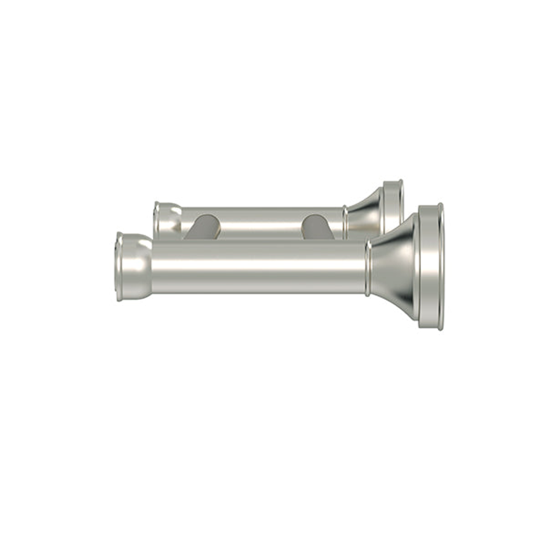 Meir Harrington Double Towel Rail - Brushed Nickel