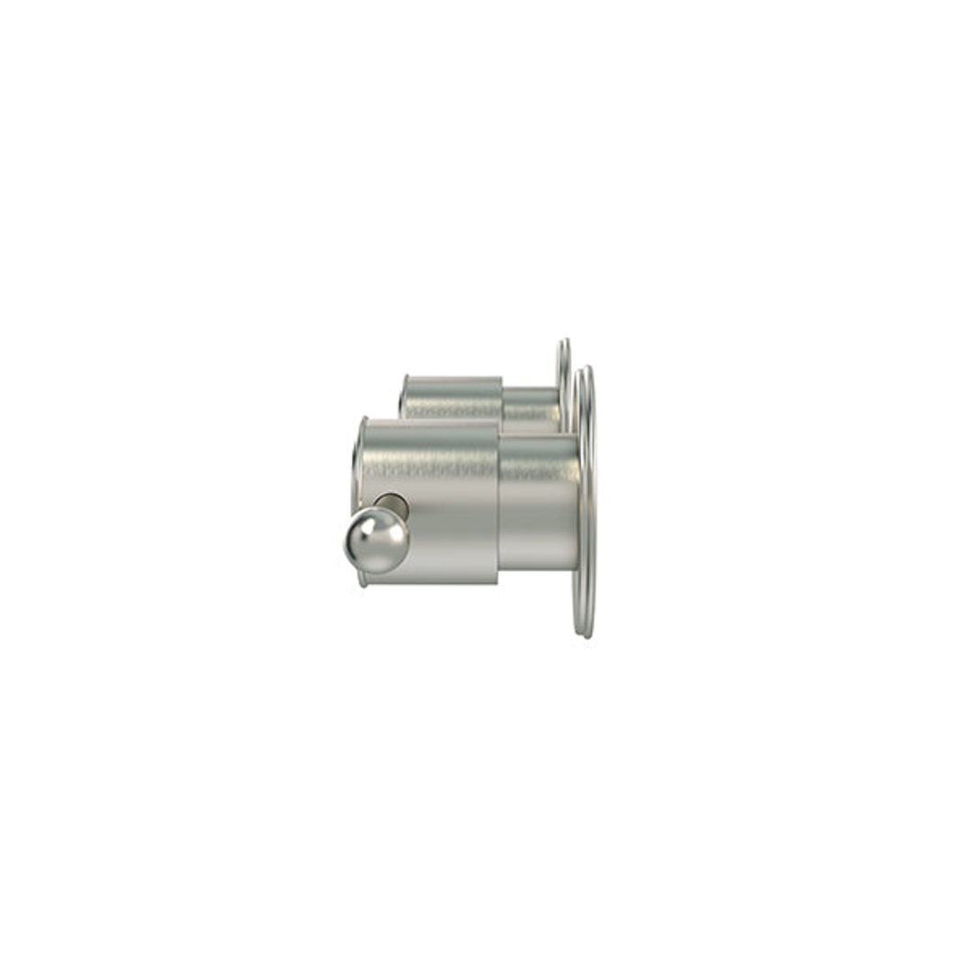 Meir Harrington Wall Tap Set With Lever Handle - Brushed Nickel
