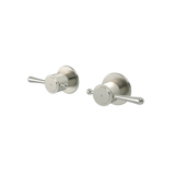 Meir Harrington Wall Tap Set With Lever Handle - Brushed Nickel