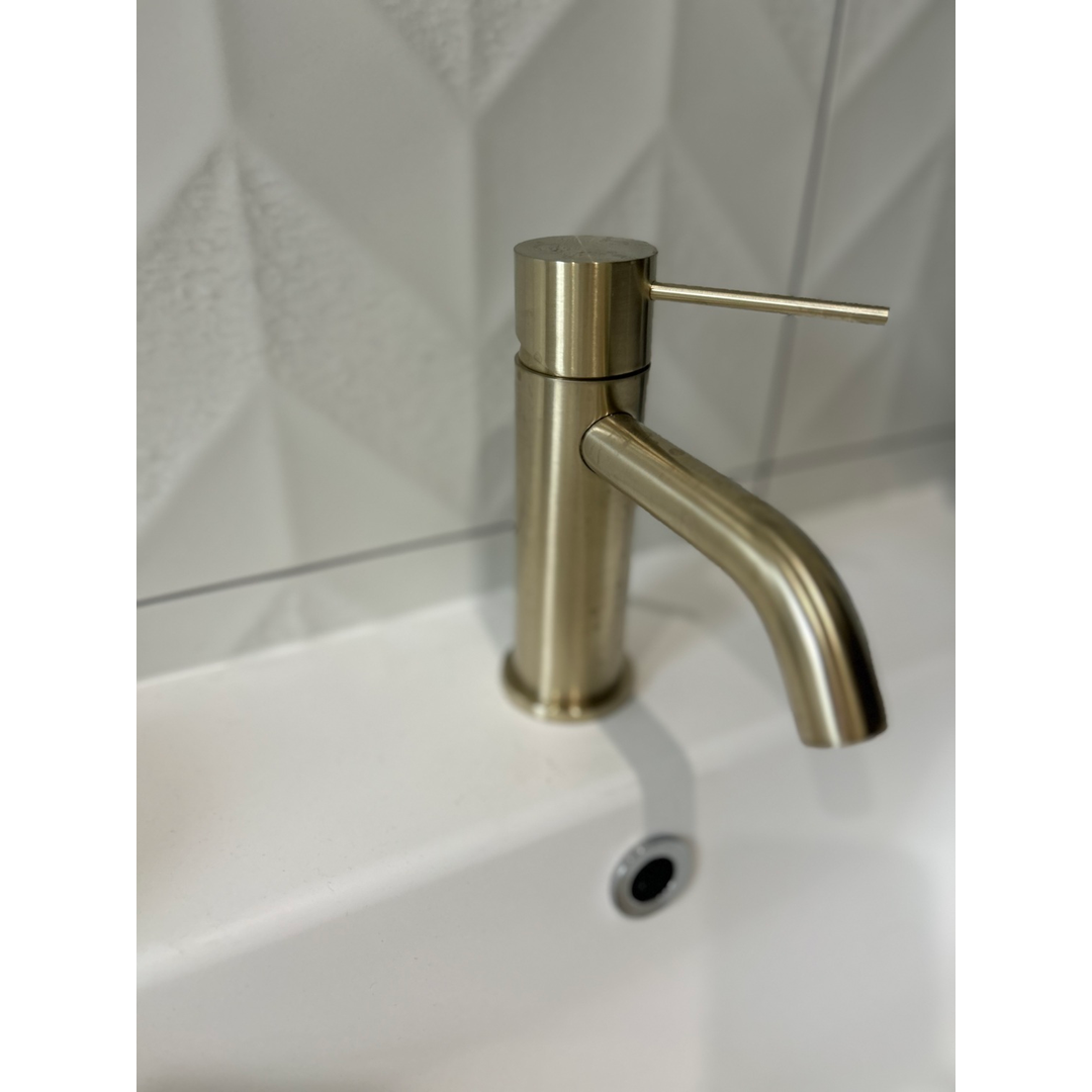 Nero Mecca Basin Mixer - Brushed Gold