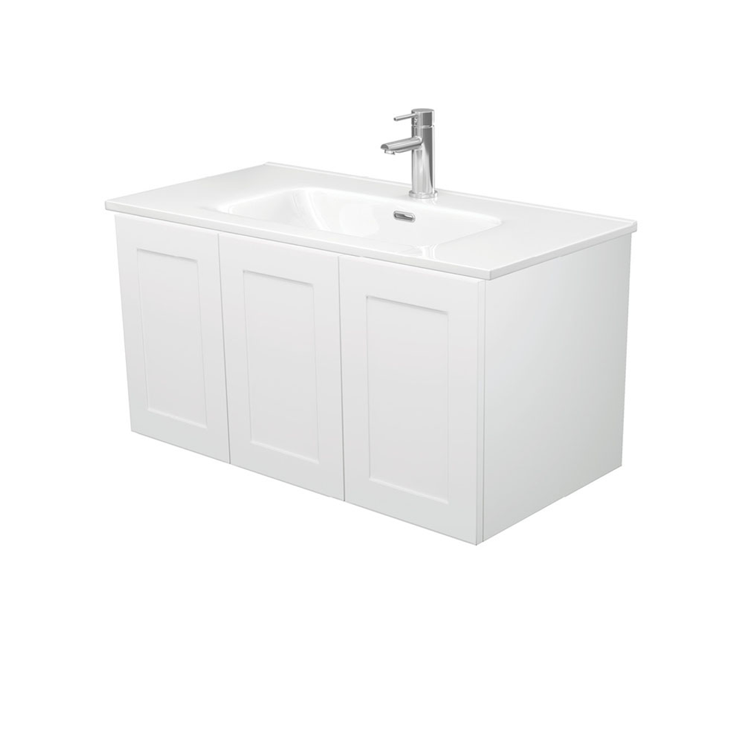 Joli Mila Wall Hung Fienza Vanity - 900mm Right Drawer