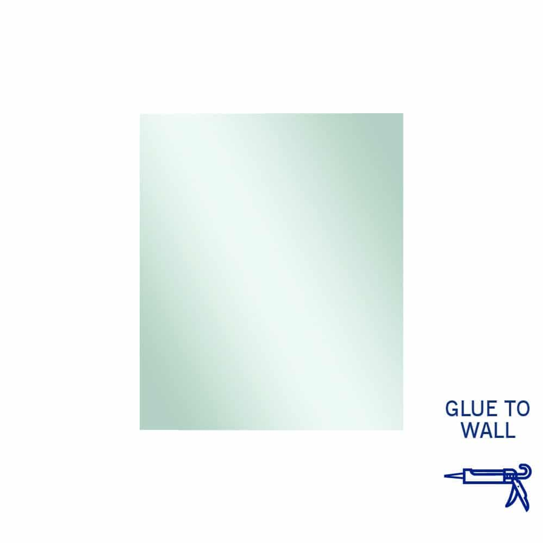 Thermogroup Jackson Rectangle Polished Edge Mirror 900x750mm - Glue to Wall
