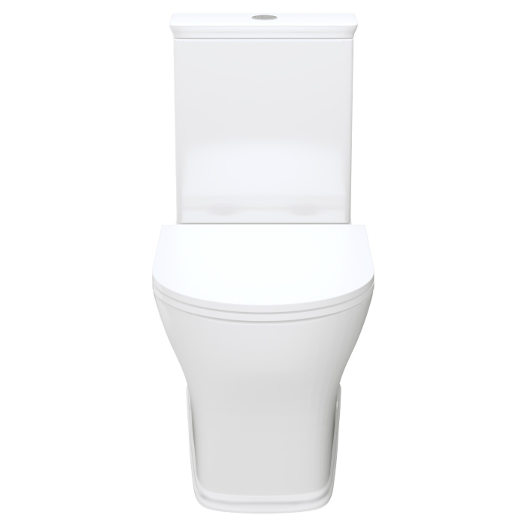 Lillian Tornado Flush Back to Wall P Trap Fienza Toilet Suite Gloss White with Slim Seat