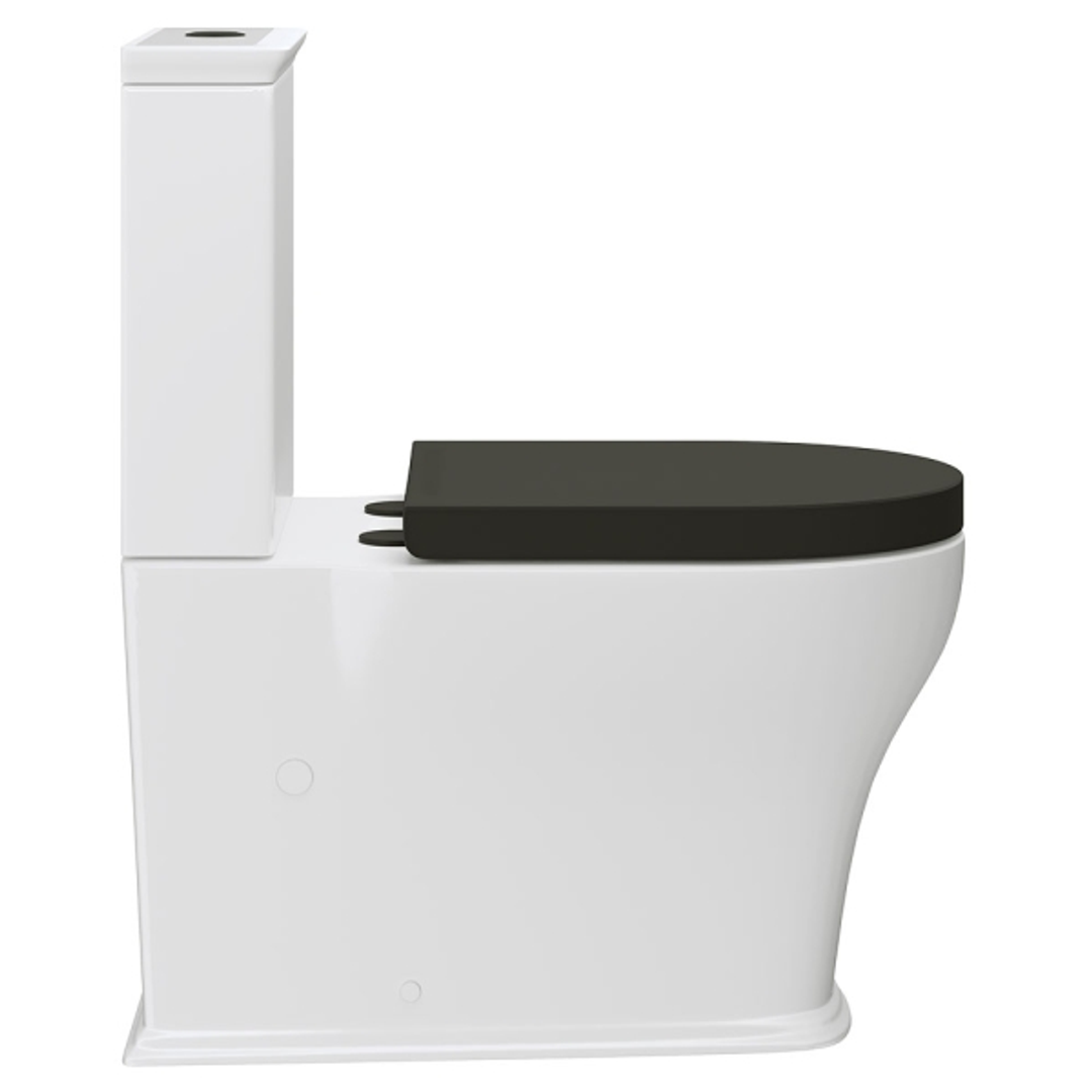 Fienza Lillian Tornado Btw Suite S Trap 160-230 Gloss White - Black Seat