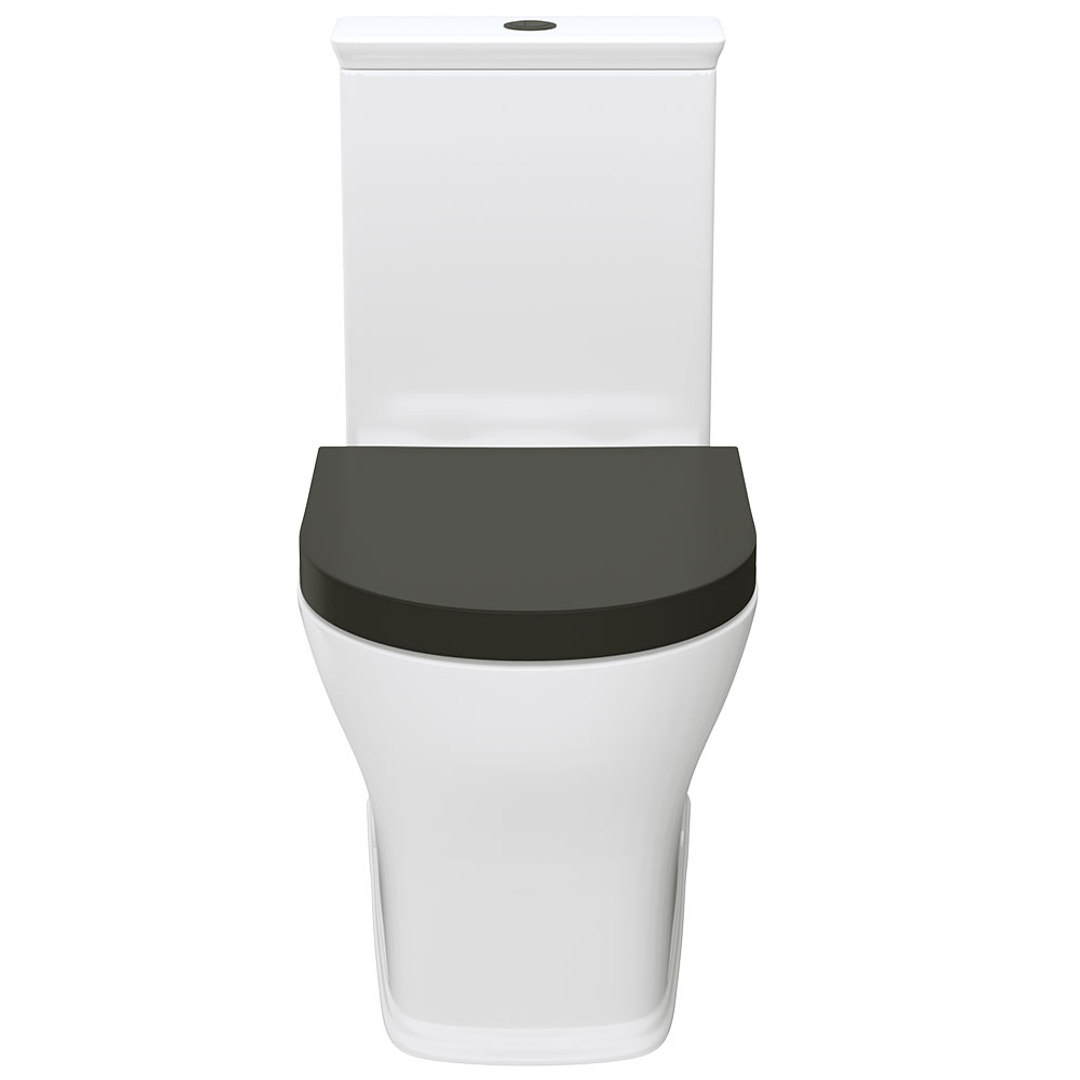 Fienza Lillian Tornado Btw Suite S Trap 160-230 Gloss White - Black Seat