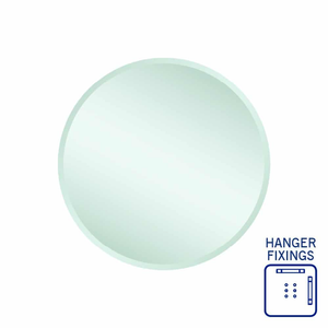 Thermogroup Kent 18mm Bevel Round Mirror 600mmØ - With Hangers