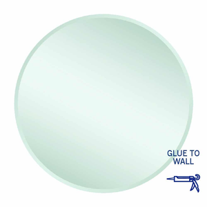 Thermogroup Kent 18mm Bevel Round Mirror 800mmØ - Glue-to-Wall