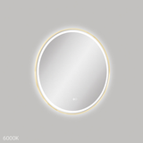 Reba Led Framed Round Mirror W/- Dimming Sensor & Demister 700mm Diameter Urban Brass