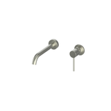 Greens Tesora Wall Basin Mixer - Brushed Nickel