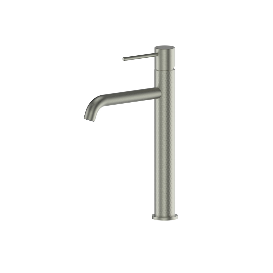 Greens Tesora Tower Basin Mixer - Brushed Nickel